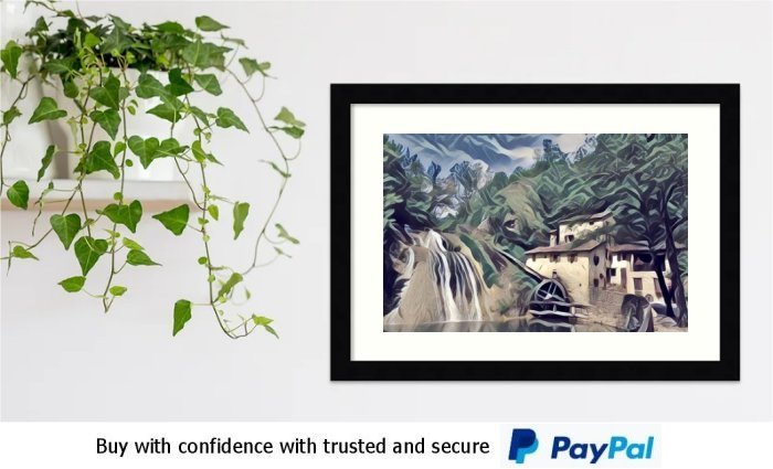 Framed Watermill Art prints